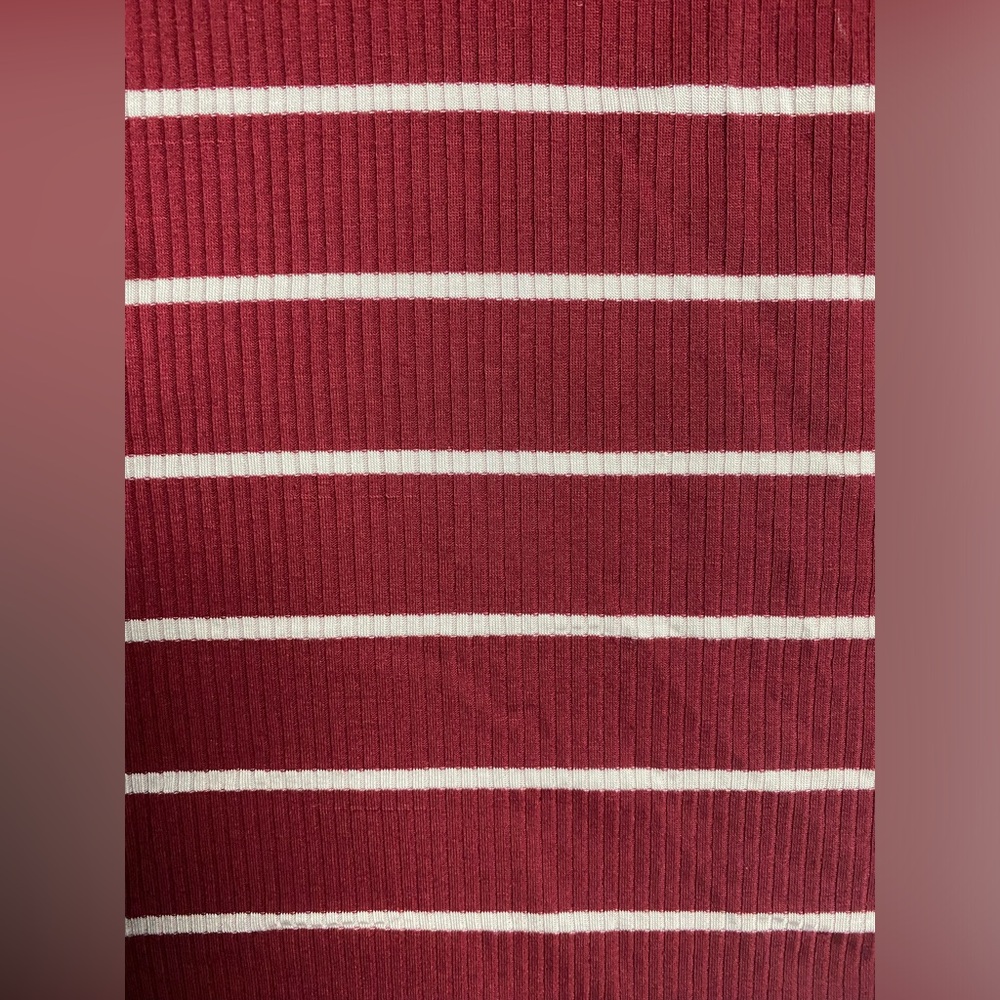 Striped Ribbed Knit Tunic Dress - Picture 3 of 5